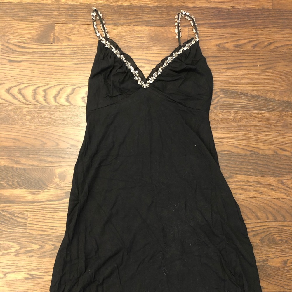 Guess Women’s Large Black Dress with Beaded Detail